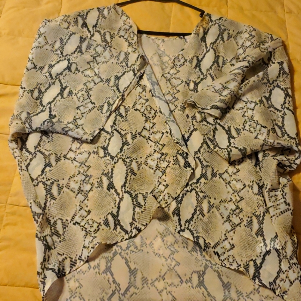 Summer beach snake print medium Kimono